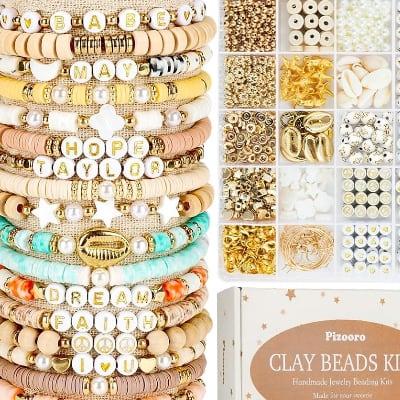 Clay bead bracelet kit