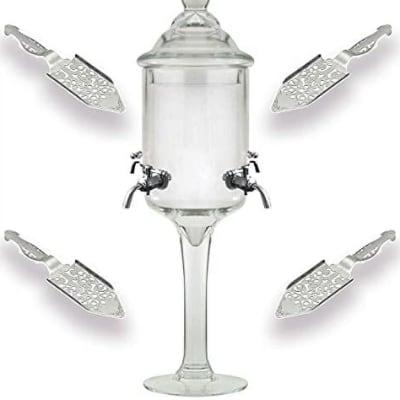 Absinthe fountain set with glasses and spoons