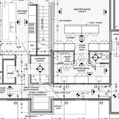 A drawn floor plan of the house I grew up in