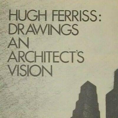 An original Hugh Ferriss drawing