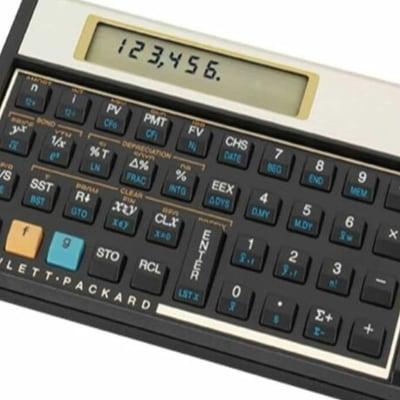 HP 12C financial calculator
