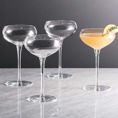 Coupe cocktail glasses, set of 4