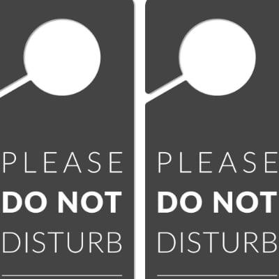 Do Not Disturb Sign